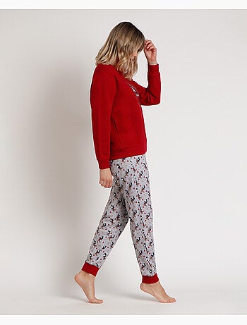 Pyjama manches longues Disney pour femme Roi Mickey