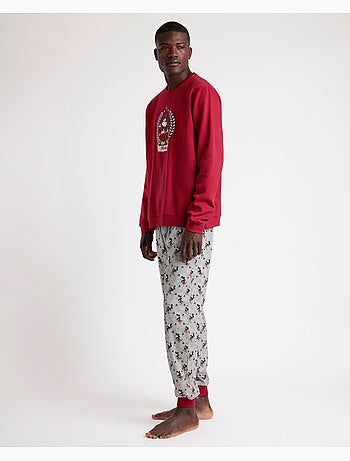 Pyjama manches longues Disney pour homme Roi Mickey