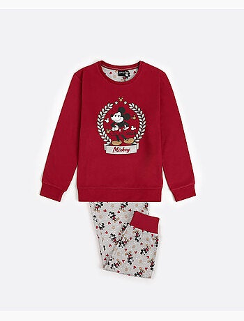 Pyjama manches longues Disney Roi Mickey pour fille