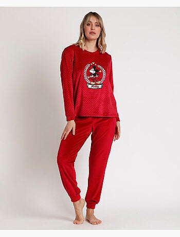 Pyjama manches longues Disney Velvet King Mickey pour femme