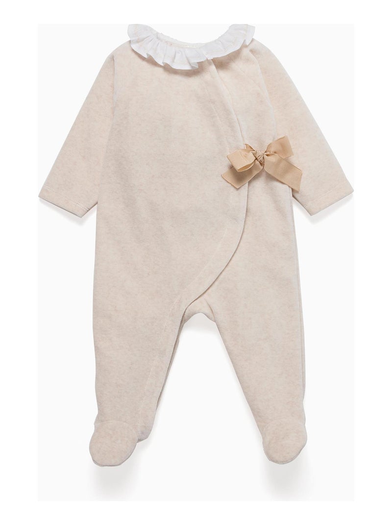 Pyjama manches longues egyptian dreams 'Zippy' Beige clair - Kiabi