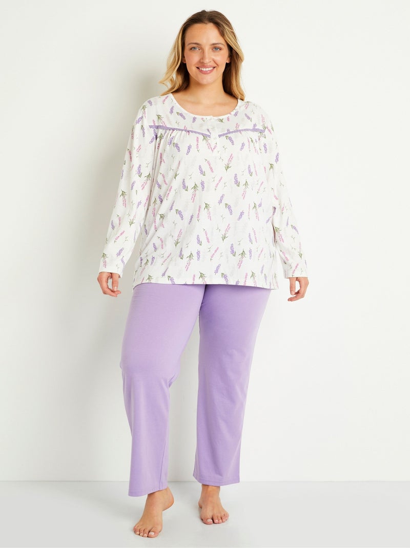 Pyjama en pointelle à manches longues Next | La Redoute