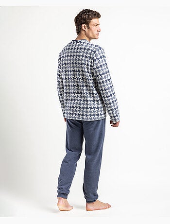 Pyjama manches longues homme ADMAS MAGNIFICENT bleu Milano