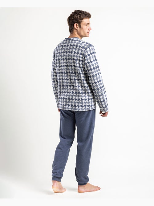 Pyjama manches longues homme ADMAS MAGNIFICENT bleu Milano - Kiabi
