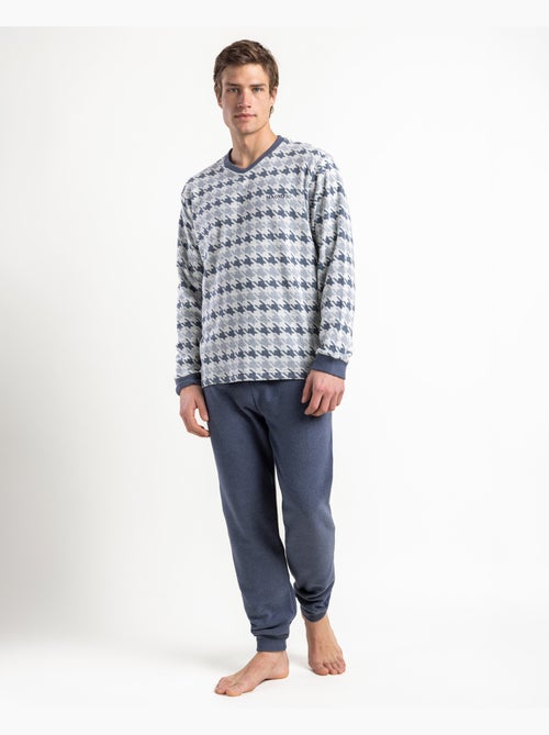Pyjama manches longues homme ADMAS MAGNIFICENT bleu Milano - Kiabi Pyjama manches longues homme ADMAS MAGNIFICENT bleu Milano - Kiabi