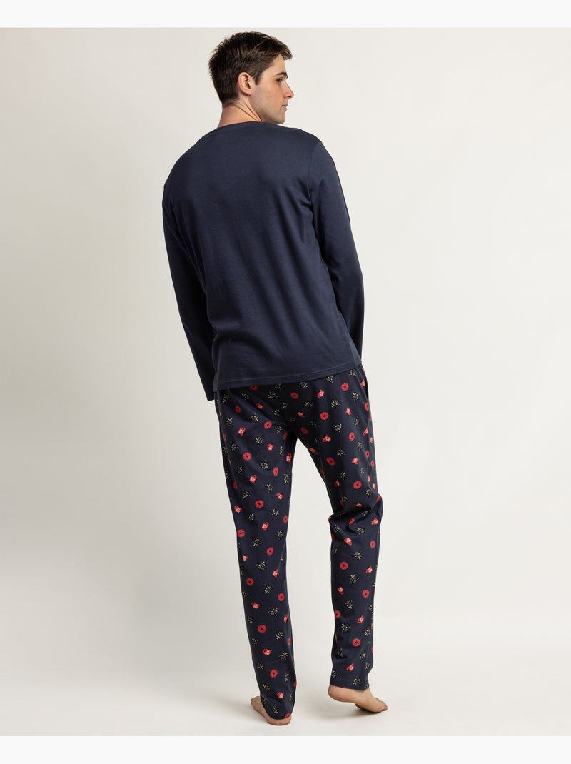 Pyjama manches longues homme STAR WARS > Bleu cobalt - Kiabi