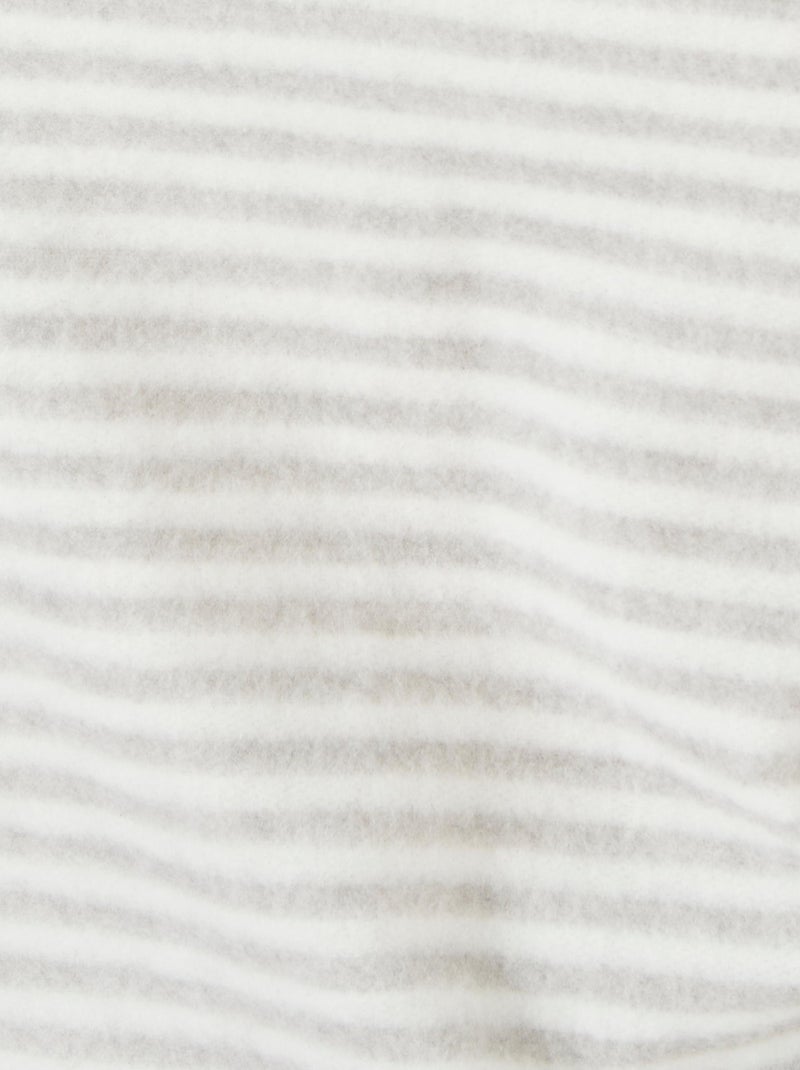 Pyjama manches longues maille duveteuse Thermolactyl - Damart Gris chiné - Kiabi