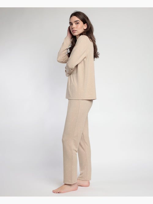 Pyjama manches longues Moons pour femme ADMAS HOME - Kiabi