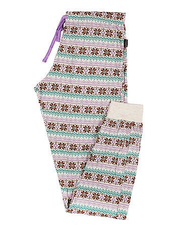 Pyjama manches longues pantalon Felpa The Foxes ivoire