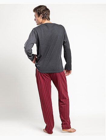 Pyjama manches longues pour homme > : l’idéal pour l’hiver