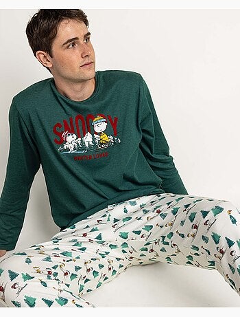 Pyjama manches longues Snoopy Mountain pour homme PEANUTS