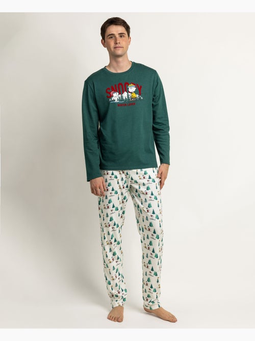 Pyjama manches longues Snoopy Mountain pour homme PEANUTS - Kiabi