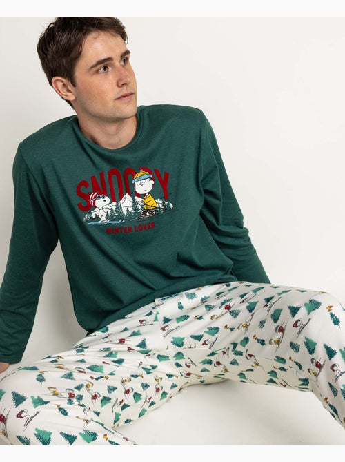 Pyjama manches longues Snoopy Mountain pour homme PEANUTS - Kiabi