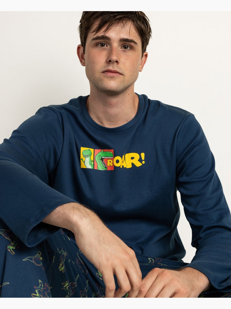 Pyjama manches longues Toy Story Roar pour homme Bleu marine - Kiabi