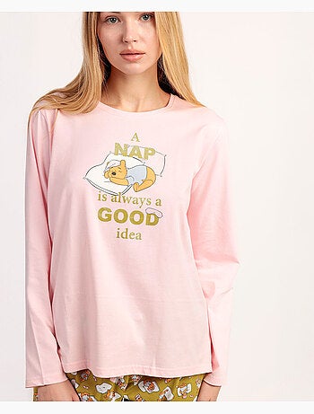 Pyjama manches longues Winnie l'ourson Disney pour femme