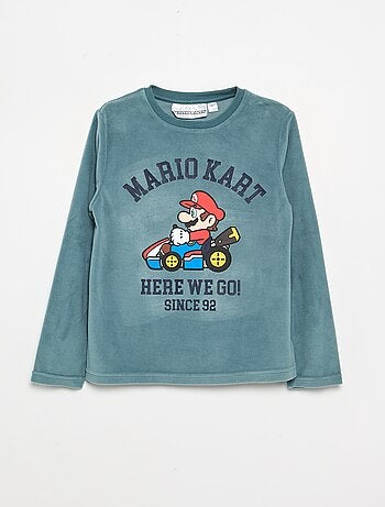 Pyjama 'Mario Kart' 2 pièces - T-shirt à manches longues + pantalon
