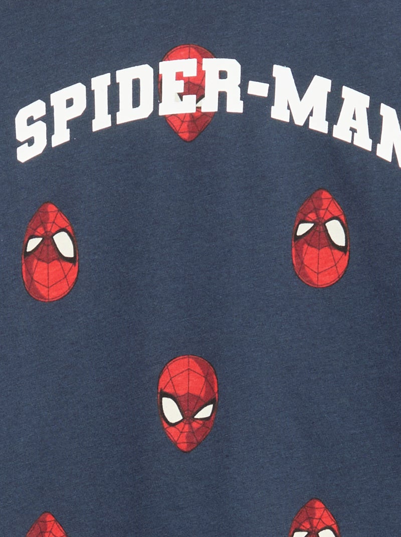 Pyjama 'Marvel' 'Spiderman' 2 pièces Bleu - Kiabi