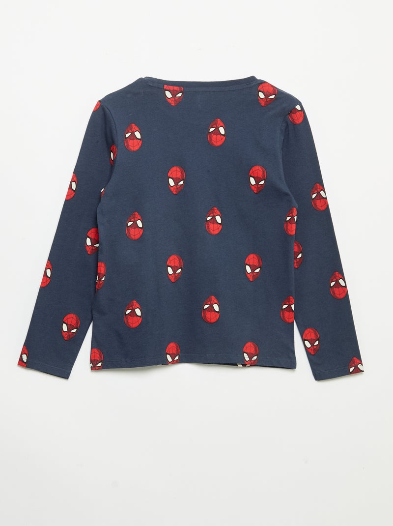 Pyjama 'Marvel' 'Spiderman' 2 pièces Bleu - Kiabi