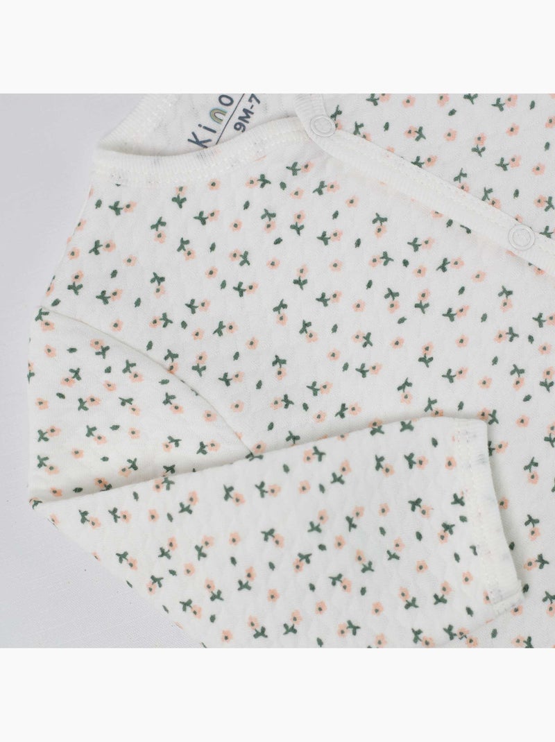 Pyjama Matelassé Blanc - Kiabi