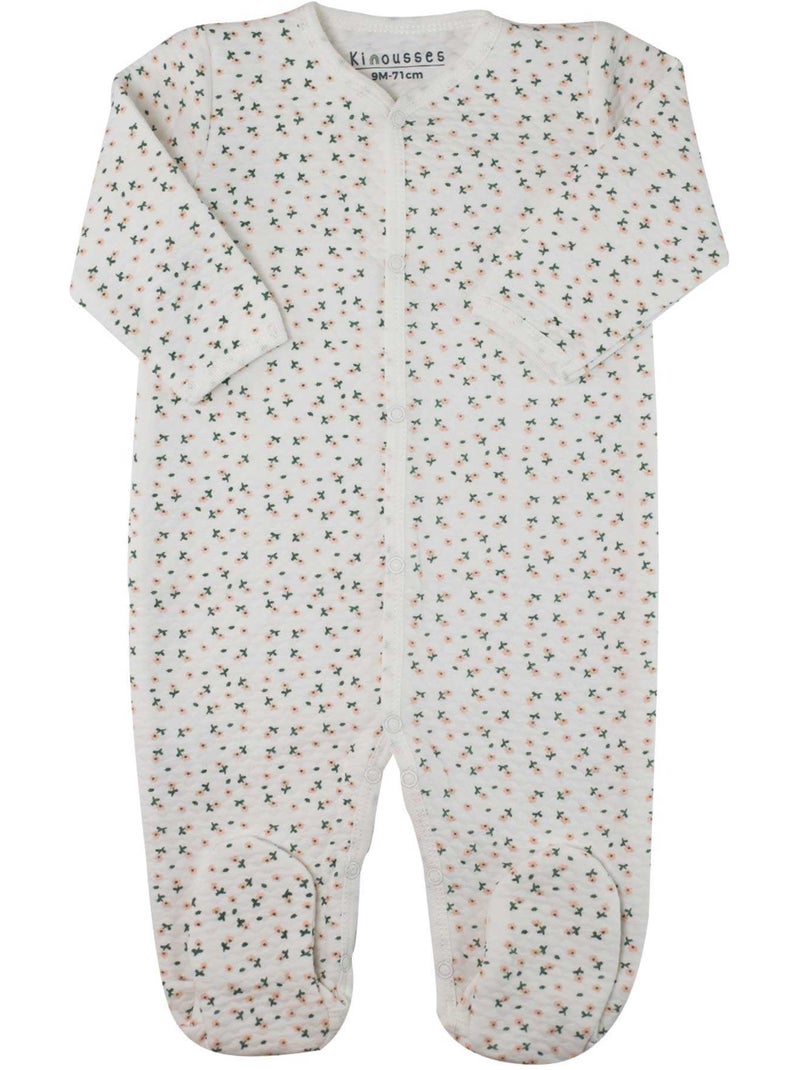 Pyjama Matelassé Blanc - Kiabi