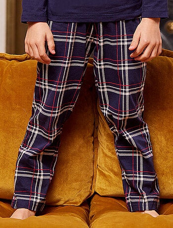 Pyjama MATIN DE NOËL marine/carreaux - DODO