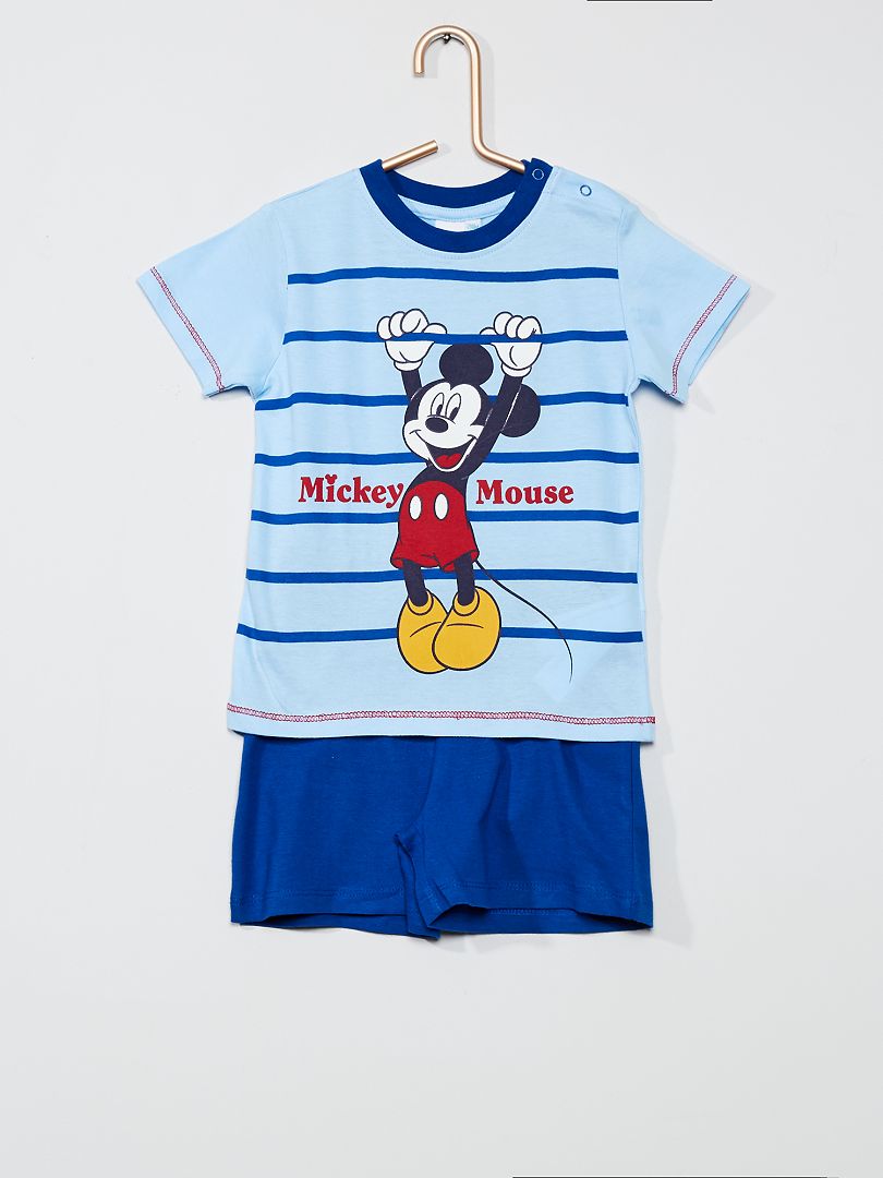 Pyjama 'Mickey' 2 pièces bleu - Kiabi