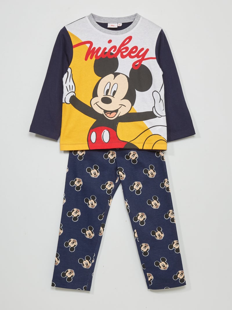 Pyjama 'Mickey' de 'Disney' - 2 pièces bleu marine - Kiabi