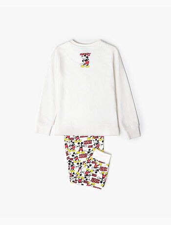 Pyjama Mickey en peluche à manches longues pour filles Disney