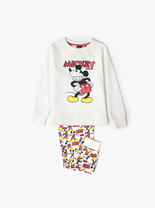 Pyjama Mickey en peluche à manches longues pour filles Disney - Kiabi
