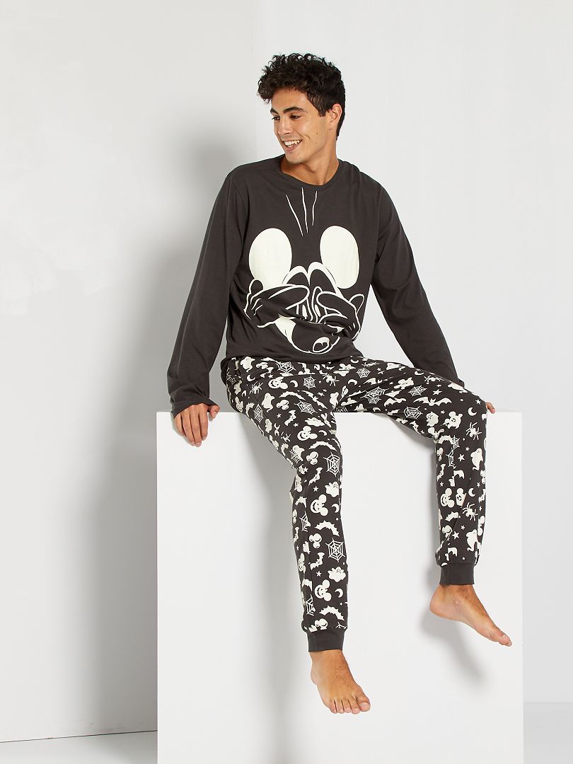 Pyjama 'Mickey' Halloween gris foncé - Kiabi