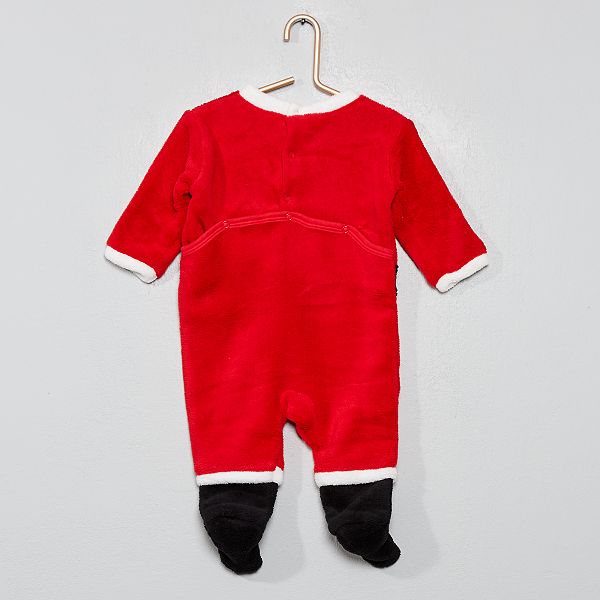 Pyjama 'Mickey' Noël Bébé garçon - rouge - Kiabi - 14,00€