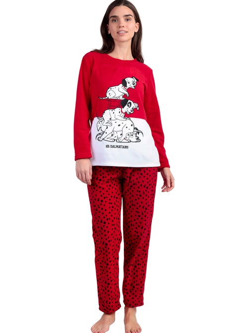 Pyjama micropolaire pantalon top Dalmatians Varsity Disney - Kiabi