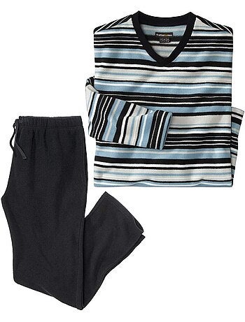 Pyjama micropolaire rayé - atlas for men