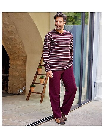 Pyjama en Micropolaire Rayé - ATLAS FOR MEN
