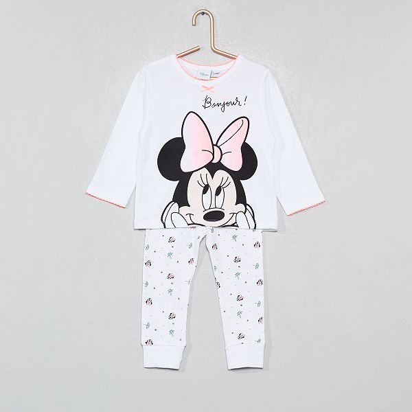 Blanc Disney Minnie Fille Pyjama