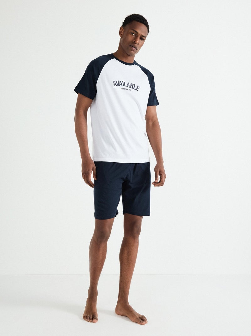 Pyjama MO Fashion Bleu - Kiabi