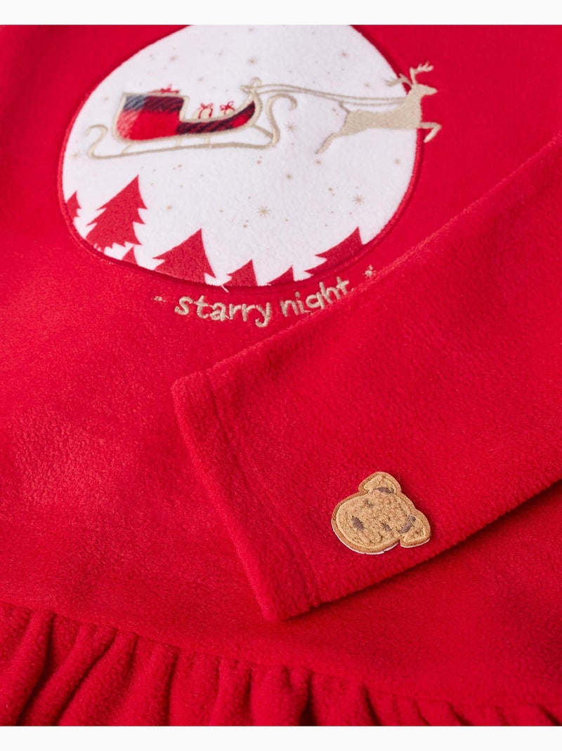 Pyjama molleton à carreaux, thème de Noël HOLY JOLY Rouge - Kiabi