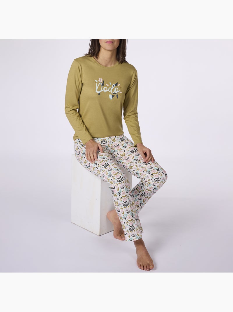 Pyjama   MORRIS vert / imprimé - DODO Vert clair - Kiabi