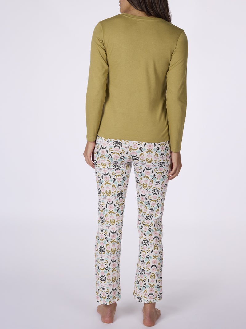 Pyjama   MORRIS vert / imprimé - DODO Vert clair - Kiabi