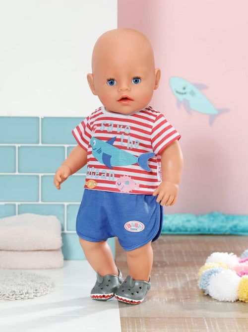 Pyjama motif requin & des pantoufles assorties - Kiabi
