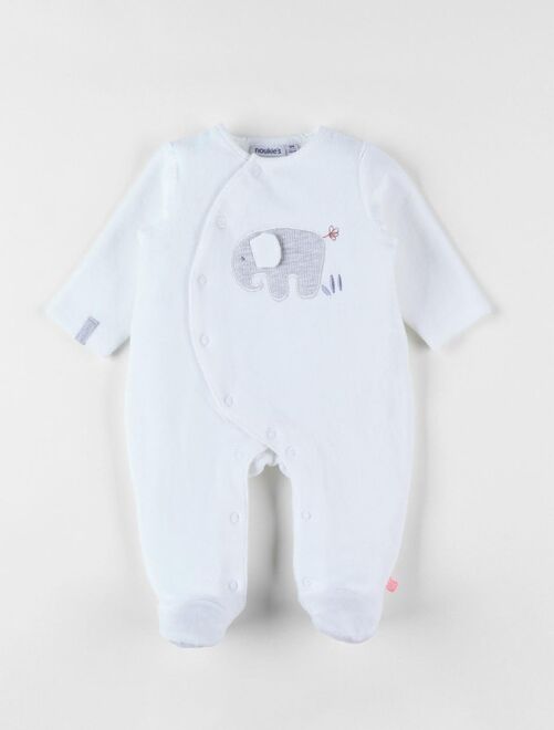 Pyjama naissance 1 pièce éléphant en jersey - Noukie's - Kiabi