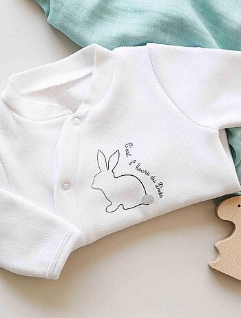Pyjama naissance en molleton