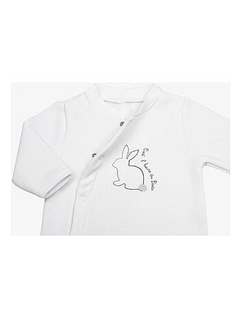 Pyjama naissance en molleton