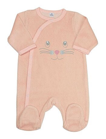 Pyjama naissance en velours