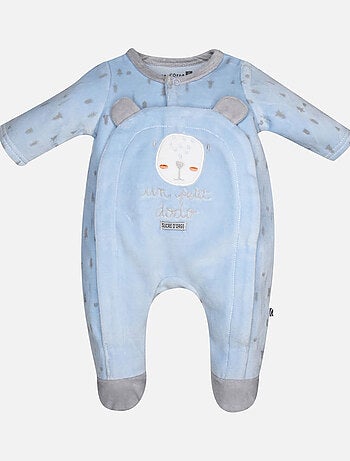 PYJAMA NAISSANCE FABBIO VELOURS RASE