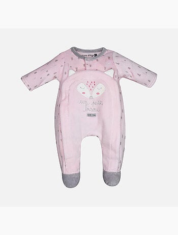 PYJAMA NAISSANCE FABIENNE VELOURS RASE