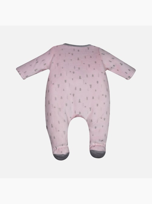 PYJAMA NAISSANCE FABIENNE VELOURS RASE - Kiabi