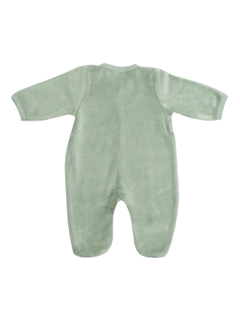 Pyjama naissance ouverture devant Vert - Kiabi