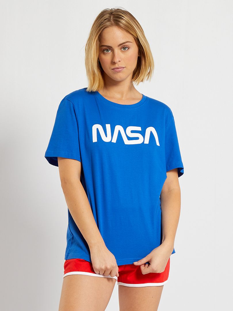 Pyjama 'NASA' bleu/rouge - Kiabi