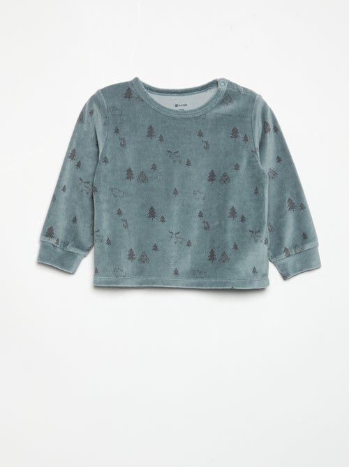 Pyjama 'Noël' 2 pièces - Sweat + pantalon - Kiabi
